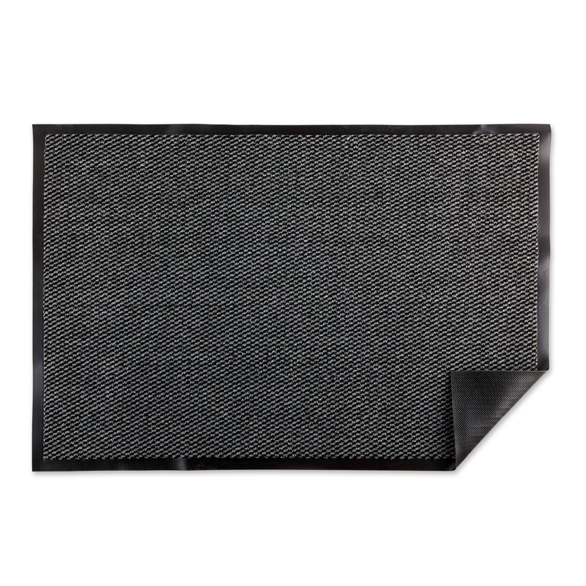 DII® Gray & Black Walk Off Utility Doormat, 30" x 48"